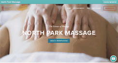 Desktop Screenshot of northparkmassage.com
