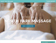 Tablet Screenshot of northparkmassage.com
